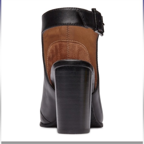 Vionic Lacey Leather Open Heel Booties - Picture 11 of 14